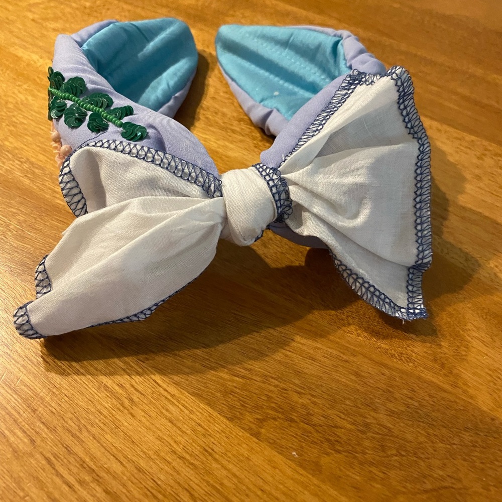 Embellished quilted multi tie headband NEW